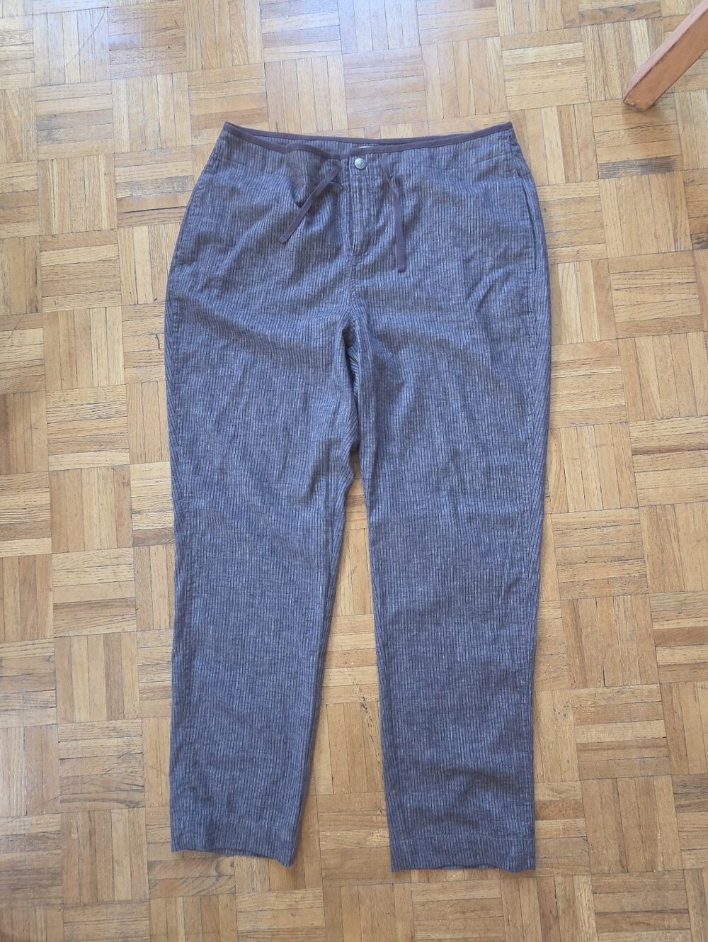 Women's Royal Robbins Hempline Tie Pants - Gray Black Striped